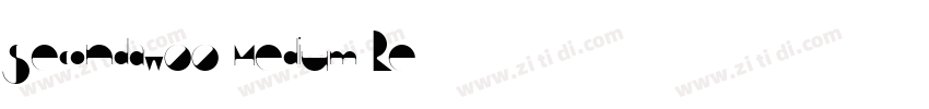 Secondaw00 Medium Re字体转换